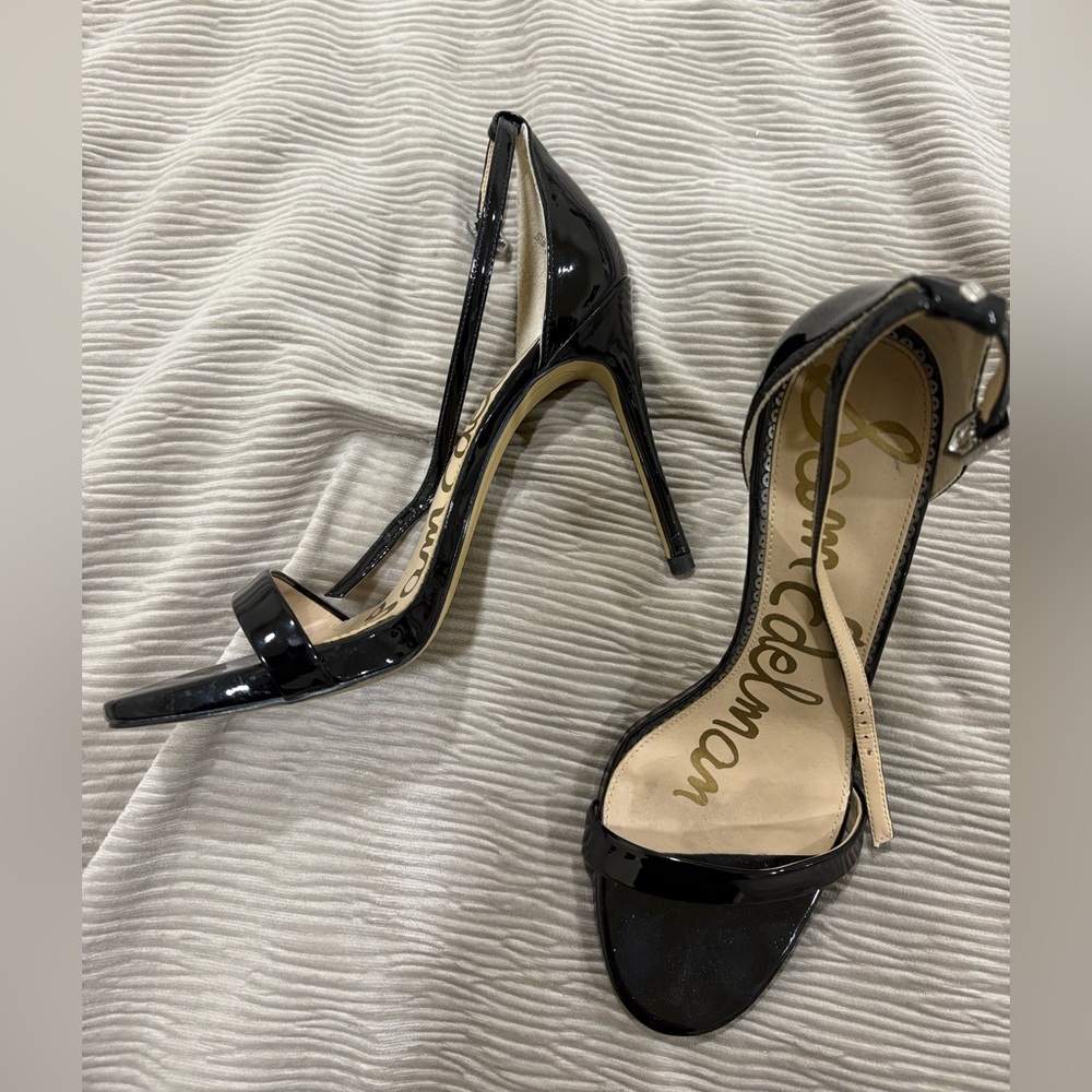 Sam Edelman Glossy Black Heels